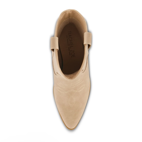 NWT RACHEL ZOE ROCKY VEGAN LEATHER WESTERN COWBOY ANKLE BOOTS - Picture 5 of 5